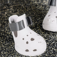 Nouvelles Chaussures pour Chien Respirantes, Imperméables et Antidérapantes, Design Perforé Solide, Style Japonais-Coréen, Protection des Pattes pour l'Été en Extérieur