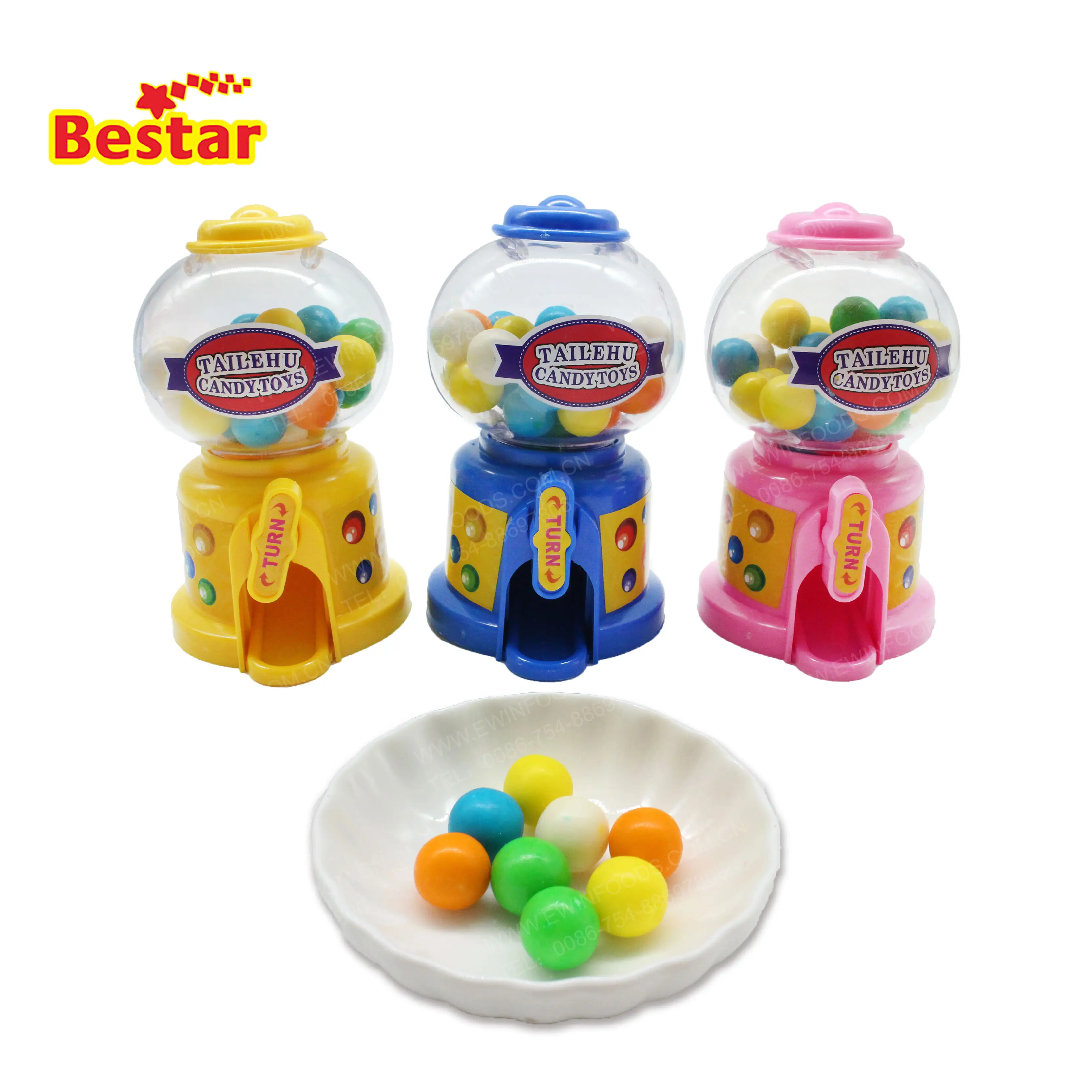 Großhandel TIKTOK heißer Verkauf OEM Süßigkeiten Spender Süßigkeiten Mini Kaugummi Maschine süße Süßigkeiten Spielzeug für Kinder