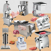 Machine professionnelle compacte automatique pour la découpe, le désossage et le tranchage de viande fraîche (chèvre, etc.) par laser, avec fonction de découpe en dés, de broyage et de sciage de l'os