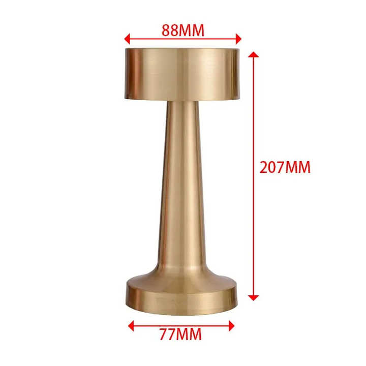 Touch Switch LED bedside Night Lights Chargeable Desk Light Rechargeable usb led table lamp For Restaurant Hotel