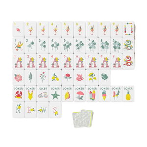 Juego de Mahjong Americano Tallado 2026 de Gran Venta, Diseño Brisa Marina Azul Perla de Playa, Acrílico Plegable Ecológico de Alta Calidad - Product Image 1