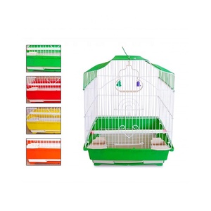 Venta al por mayor gran pajarera portátil de Metal Animal jaula pájaro Canarias de jaulas para aves de amor/ - Product Image 4