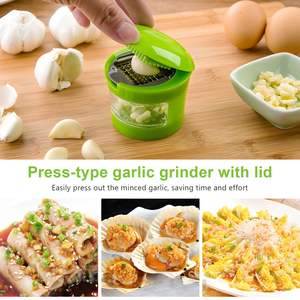Presse-ail manuel multifonctionnel en plastique pour légumes, hachoir et broyeur - Product Image 6