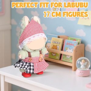 Aicase ชุดของเล่นการ์ตูน2ชิ้นสำหรับเสื้อผ้าและเครื่องแต่งกายสำหรับ Labubu ขนาด17ซม. หมวกตุ๊กตา Lububu & เสื้อผ้าสำหรับเด็กผู้ชายแรงบันดาลใจจาก La Bubu - Product Image 4