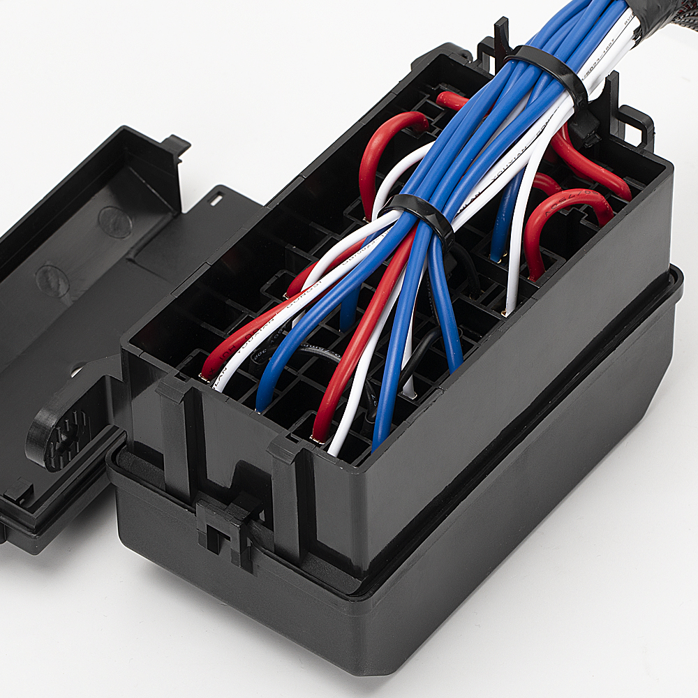 防水12V 40Aヒューズリレーボックス 6ウェイ4ピン6スロットブレード