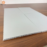Nouvelle plaque alvéolaire en PP ignifuge à surface mate 3mm/5mm 1350gsm/1600gsm avec support en tissu pour protection de sol en panneau plastique