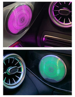 Éclairage d'ambiance 64 couleurs pour Mercedes W205 W253 C43 C63 GLC43 GLC63, contrôle par écran d'usine, amélioration de l'éclairage intérieur