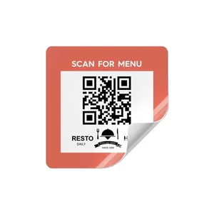 무작위 Qr 코드 인쇄 스크래치 라벨