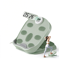 Planche d'étirement des mollets réglable sur 16 niveaux avec minuteur, planche inclinée antidérapante pour l'étirement des muscles des jambes, pour la physiothérapie à domicile