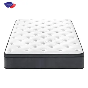 Koning Koningin 5 7 Zone Memory Foam Pocketvering Bed Matrassen Aangepaste Grootte Roll Up Pack Comfortabele Latex Orthopedische Matras