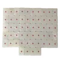Jeu de Mahjong américain de luxe en acrylique avec imprimé ours de dessin animé coloré, tuiles graphiques florales uniques HaloOne, 166 pièces