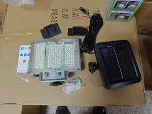 Lampes solaires IP65 pour extérieur, applique murale avec détecteur de mouvement, télécommande, étanche IP65, lampe de jardin, lampe de rue, lampe d'urgence - Product Image 2