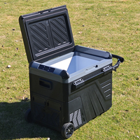 Réfrigérateur-congélateur portable SOW45 avec roues, DC 24V AC, glacière de voiture, réfrigérateur de camping pour voiture et usage domestique