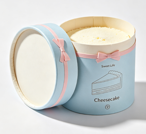 Biodegradable Round Paper Cylinder Custom Size for Basque Cheesecake Bakery Cake & Sweet <b>Treat</b> Packaging - Product Image 5