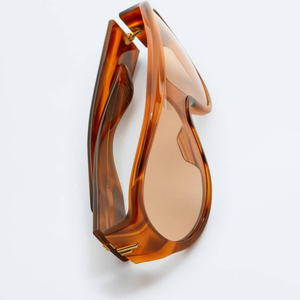 Bottega BV Retro Tortoise <b>Shell</b> Sunglasses with <b>Light</b> Brown Gradient Lenses UV Protection Fashion Eyewear Veneta - Product Image 6