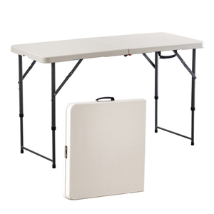 Table pliante 6 pieds 180 cm en plastique de haute qualité, mobilier d'extérieur - Product Image 6
