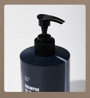 Flacon distributeur personnalisable de 500 ml pour solution liquide d'accueil hôtelière avec bande visible