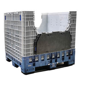 Endüstriyel HDPE katlanabilir toplu konteyner katlanabilir plastik palet kutuları - Product Image 2