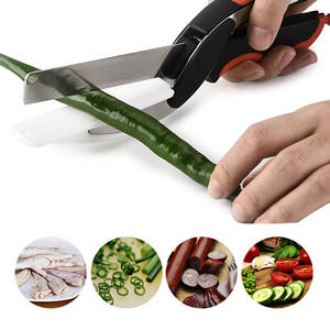 Ciseaux de cuisine multifonctionnels robustes en acier inoxydable de haute qualité, écologiques, pour couper les légumes, vente en gros - Product Image 2