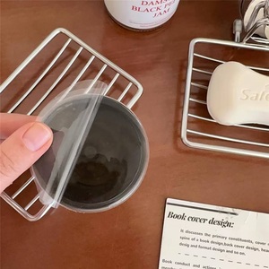 Jabonera Moderna de Acero Inoxidable sin Perforaciones con Ventosa, Soporte de Pared Impermeable para Drenaje, para Baño - Product Image 3