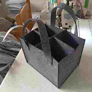 Promotion Custom Gift Wine Bag for 4 or 6 Bottles Vertical Felt Beer Bag with Handbag Premium Quality Customized Product - Product Image 4