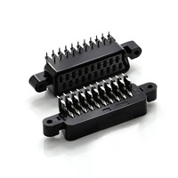 Interface péritel européenne longueur personnalisée 21pin femelle tête de balayeuse prise d'ordinateur standard 180 degrés