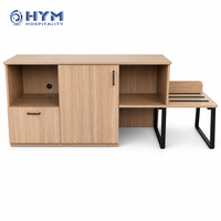 Ensemble de meubles de chambre d'hôtel Hampton by Hilton King, 8 pièces, en placage de bois moderne, de luxe, écologique et durable, directement de l'usine