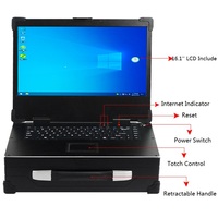 Casing komputer industri ukuran kecil, casing komputer industri kedalaman 16.1mm layar LCD 1920*1080 resolusi 310 inci