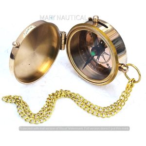 ALFA NAUTICAL เข็มทิศทองเหลืองพร้อมซองหนัง สลักข้อความ "ลูกชายของฉัน" ของขวัญสำหรับวันรับปริญญา วันเกิด อุปกรณ์นำทางพกพาสำหรับการเดินป่า รุ่นที่ 2 - Product Image 2