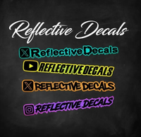 Pegatinas Magnéticas Reflectantes Personalizables para Motocicletas y Automóviles