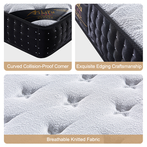 Di alta qualità in poliestere ibrido materasso rotolo in una scatola di Hotel durevole letto personalizzato grande King Size produttore di offerta a basso prezzo - Product Image 2