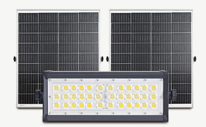 Luz de inundación <span class=keywords><strong>LED</strong></span> solar 50W 100W 150W 200W <span class=keywords><strong>300W</strong></span> 400W 500W 600W Reflector <span class=keywords><strong>LED</strong></span> Focos con sincronización de control remoto para campo al aire libre - Product Image 3