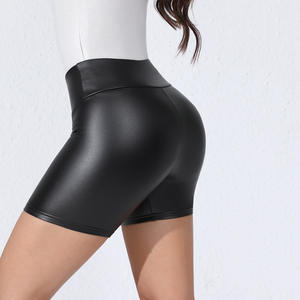 شورت مثير من الجلد الصناعي بخصر عالٍ-شورت للتحكم في البطن ورفع المؤخرة بنطال ساخن للنساء-شورت نسائي من الجلد الصناعي مطاطي شورت للمؤخرة - Product Image 2