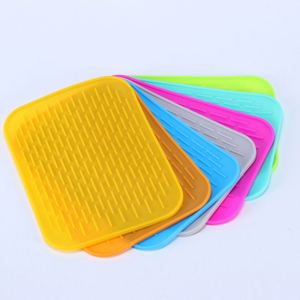 Tapete de Silicona de Grado Alimenticio para Cocina, Alfombrilla Escurridora para Fregadero, Guía de Drenaje Antideslizante, Filtro de Agua, Diseño Moderno - Product Image 1