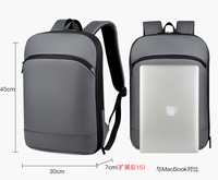 Mochila Expandible para Portátil de Negocios, Mochila de Viaje Resistente al Agua con Compartimento para Equipaje, Mochila Escolar de Gran Capacidad para Hombre