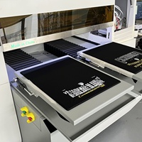 Machine à tissu DTG directe au vêtement Imprimante à 4 têtes Machine d'impression de t-shirts Imprimante à plat à double station