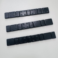Poids d'équilibrage adhésifs en fer noir 5g+10g 5g 0,25oz pour roues de voiture et de camion