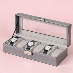 Boîte de rangement pour montres en cuir sur mesure, boîte de présentation pour montres-bracelets, étui à montres détachable, boîte de présentation pour montres-bracelets - Product Image 5