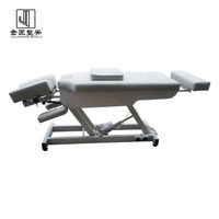 Table de chiropratique électrique pour hôpital et école, en cuir PU, hauteur réglable, design moderne, physiothérapie