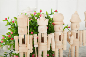 New Wooden <strong>Christmas</strong> Unpainted <strong>Nutcracker</strong> - Product Image 5