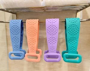 Darklight Dbj001 Bath Shower Silicone Body <b>Brush</b> & Belt Exfoliating <b>Scrub</b> Sponge Set for Promotional Use - Product Image 3