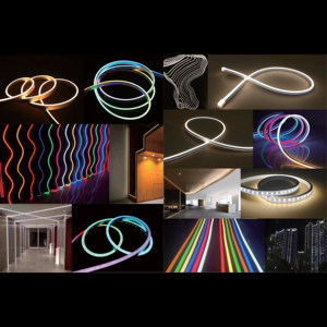אספקת המפעל 5v 12v 24 סיליקון 5050 2835 צבע rgb שינוי מונוכרום הוביל רצועה אור ניאון ערכת מלאה עבור משחקים ניאון