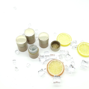 Vàng nhôm nhựa Bìa tùy chỉnh cắm cho nước ngoài đồ uống rượu vang thân thiện với môi trường tái sử dụng nắp chai - Product Image 1