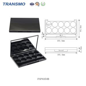 Emballage cosmétique de marque privée, boîte de poudre compacte carrée, conteneur de fard à joues personnalisé, palette de fards à paupières cosmétique 10 couleurs - Product Image 2