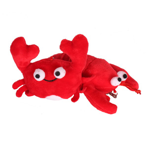 Porte-clés en peluche Écrevisses et crabes 16cm 12cm, Jouet anti-stress, Cadeau pour événement sur le thème des fruits de mer - Product Image 5