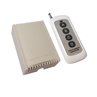 Relais RF DC 12V 3CH mode momentané avec temps de retard ON/OFF télécommande récepteur + émetteur