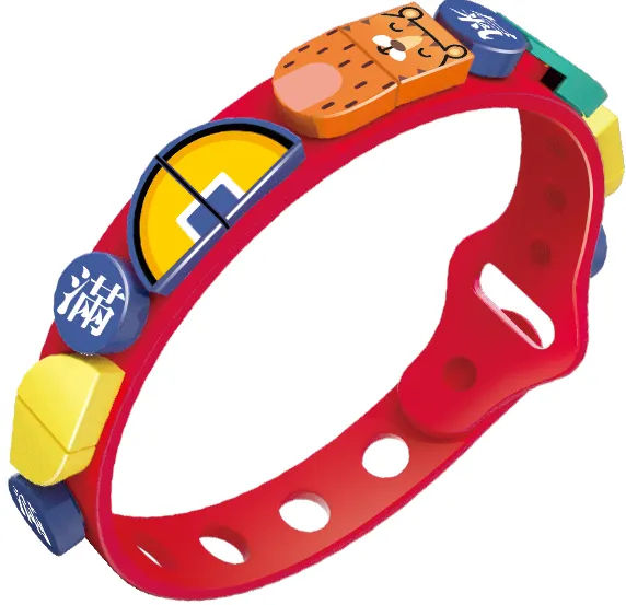 2022 Nieuwe Guochao Chinese Stijl Armband Ornament Met Kinderen Bouwstenen Speelgoed