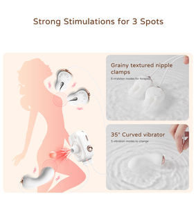 Vibrador de punto G controlado por aplicación <span class=keywords><strong>con</strong></span> abrazaderas para pezones, vibrador de succión de clítoris, venta al por mayor, vibrador de <span class=keywords><strong>cámara</strong></span> <span class=keywords><strong>oculta</strong></span> - Product Image 5
