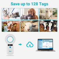 Escáner de Microchip Portátil para Mascotas Tera: Lector de Etiquetas para Animales 3 en 1 Inalámbrico BT 2.4G con Cable USB y Pantalla OLED W90B