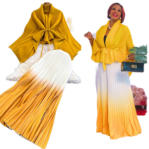 Conjunto de dos piezas para <span class=keywords><strong>mujer</strong></span>, conjuntos de S elegantes de Otoño de alta calidad para <span class=keywords><strong>mujer</strong></span>, <span class=keywords><strong>traje</strong></span> de fabricantes, falda superior, 2 faldas, ropa de diseñador - Product Image 1